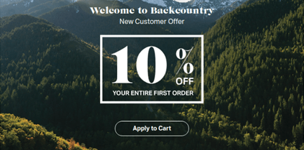 1. Keep the CTA simple and to-the-point - Backcountry