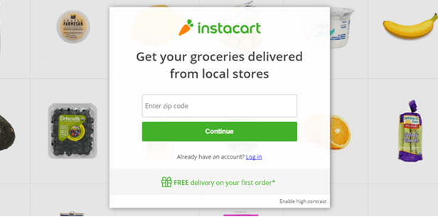 10. Tell what your business does - Instacart