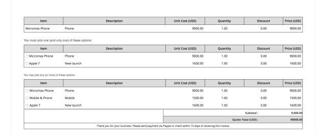 Creating and sending a quote has never been easier with