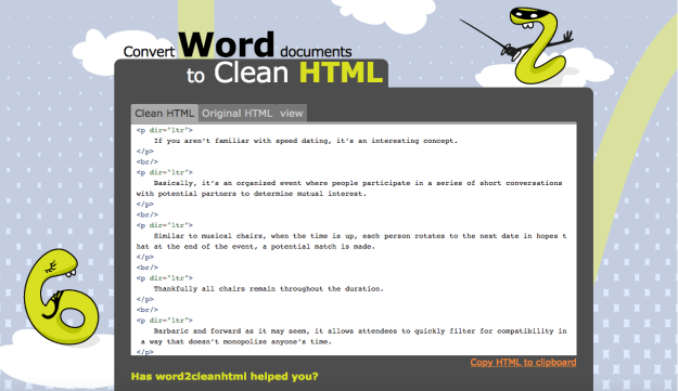 Tool_Word2CleanHTML